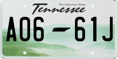 TN license plate A0661J