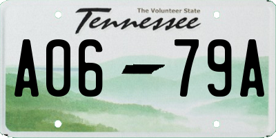 TN license plate A0679A