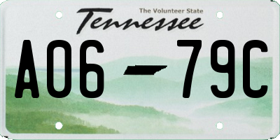TN license plate A0679C