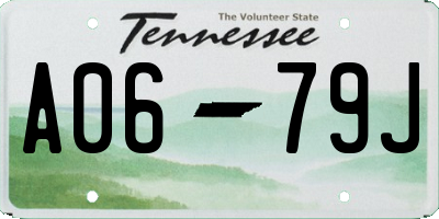 TN license plate A0679J