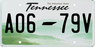 TN license plate A0679V
