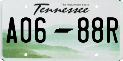 TN license plate A0688R