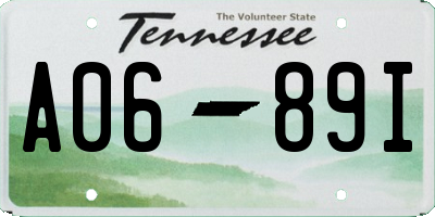 TN license plate A0689I
