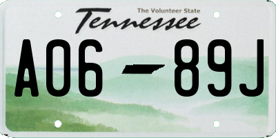 TN license plate A0689J