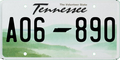 TN license plate A0689O