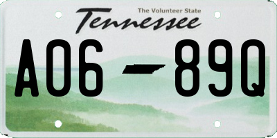 TN license plate A0689Q