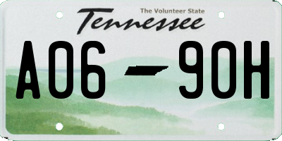 TN license plate A0690H