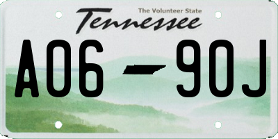 TN license plate A0690J