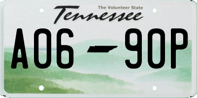 TN license plate A0690P