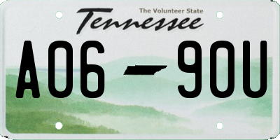 TN license plate A0690U