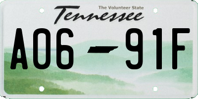 TN license plate A0691F