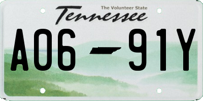 TN license plate A0691Y