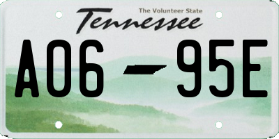 TN license plate A0695E