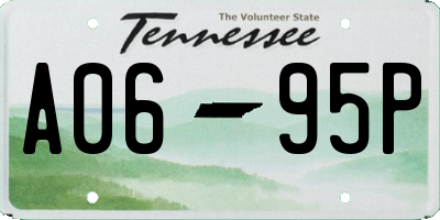 TN license plate A0695P