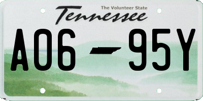 TN license plate A0695Y