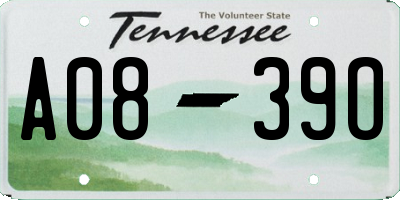 TN license plate A0839O