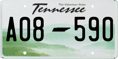 TN license plate A0859O