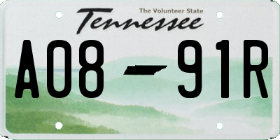 TN license plate A0891R