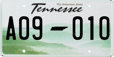 TN license plate A0901O