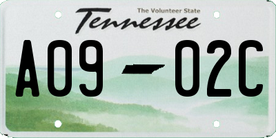 TN license plate A0902C
