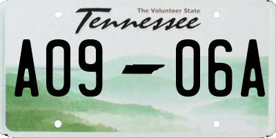 TN license plate A0906A