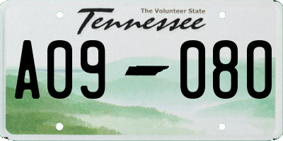 TN license plate A0908O