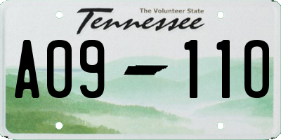 TN license plate A0911O