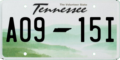 TN license plate A0915I
