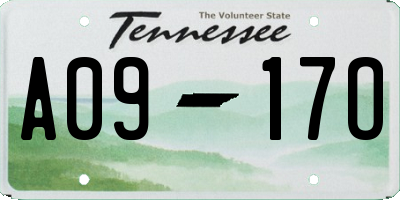 TN license plate A0917O