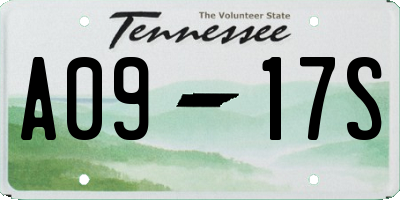 TN license plate A0917S
