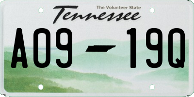 TN license plate A0919Q