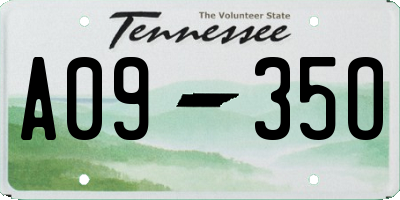 TN license plate A0935O