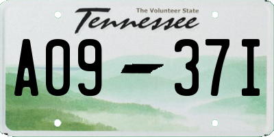 TN license plate A0937I