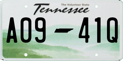 TN license plate A0941Q