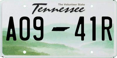 TN license plate A0941R