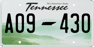 TN license plate A0943O