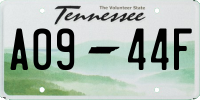 TN license plate A0944F