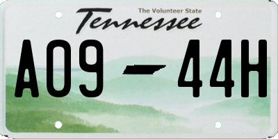 TN license plate A0944H