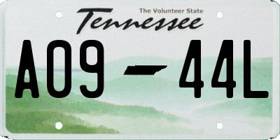TN license plate A0944L