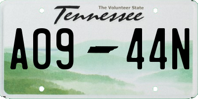 TN license plate A0944N