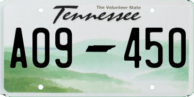 TN license plate A0945O