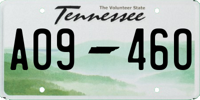 TN license plate A0946O