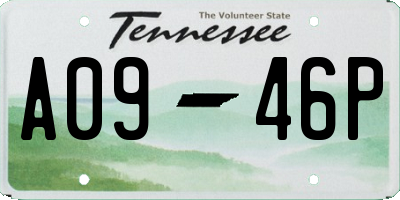 TN license plate A0946P