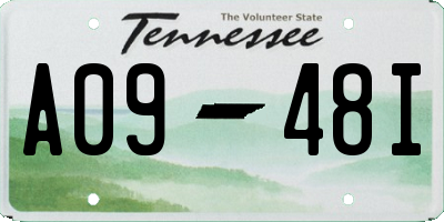 TN license plate A0948I