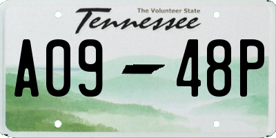 TN license plate A0948P