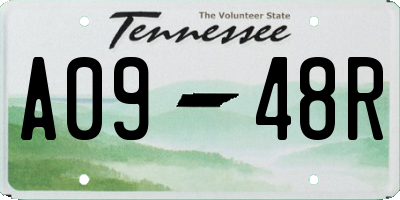 TN license plate A0948R