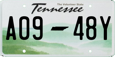 TN license plate A0948Y