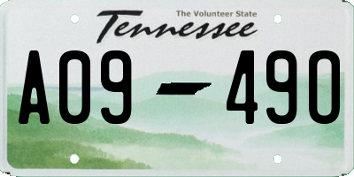 TN license plate A0949O