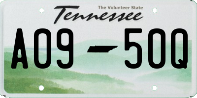 TN license plate A0950Q