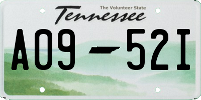 TN license plate A0952I
